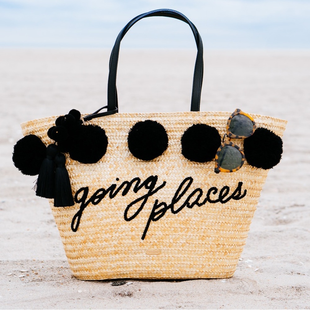 Kate Spade “going places” beach bag